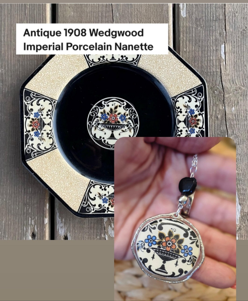 1908 Vintage Plate Necklace