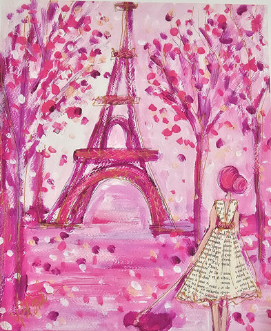 Pink Paris 8x10 (Print)