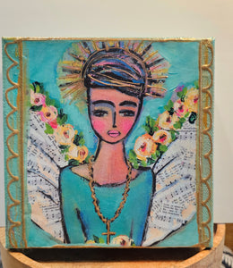 Angels Among Us (Turquoise) 6x6