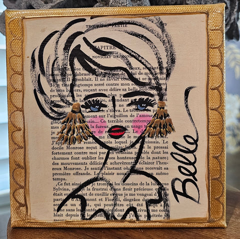 Belle 6x6 (Embellished Print)