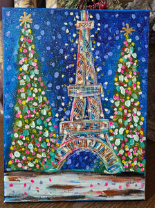 Christmas in Paris 9x12