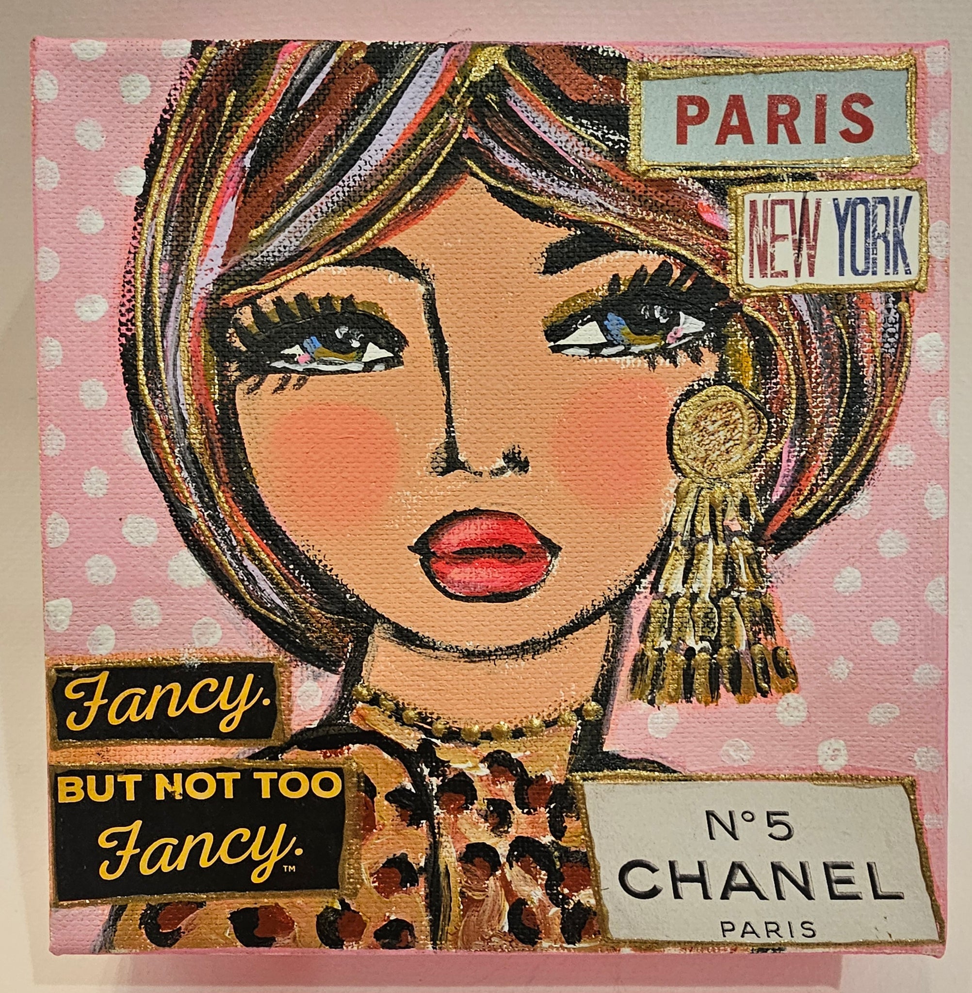 Leopard and Polka Dots 6x6