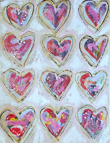 Love Filled Hearts 11x14