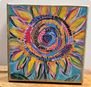Boho Sunflower 4x4