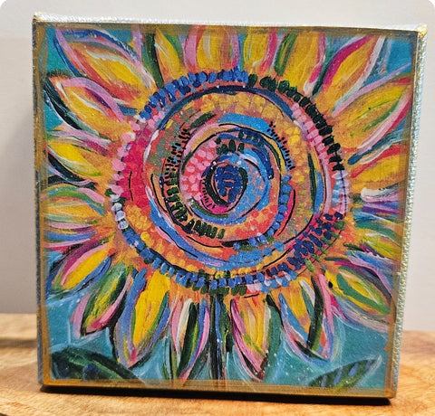 Boho Sunflower 4x4