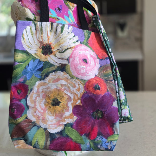 Tropical Flowers Tote Bag