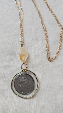 Italian Coin Necklace #4
