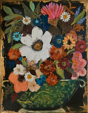 Victorian Vintage Vase 11x14