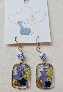 Blue Orchid Earrings