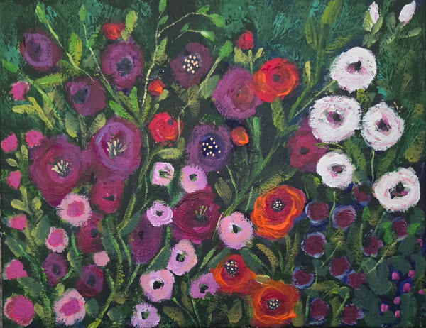 English Rose Garden 11x14