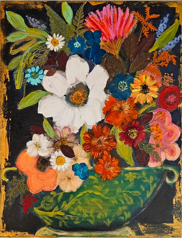 Victorian Vintage Vase 11x14