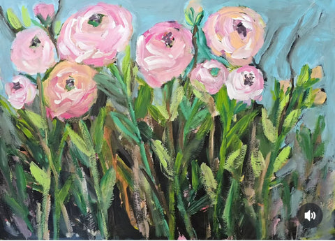 Roses in the Rain 18x24