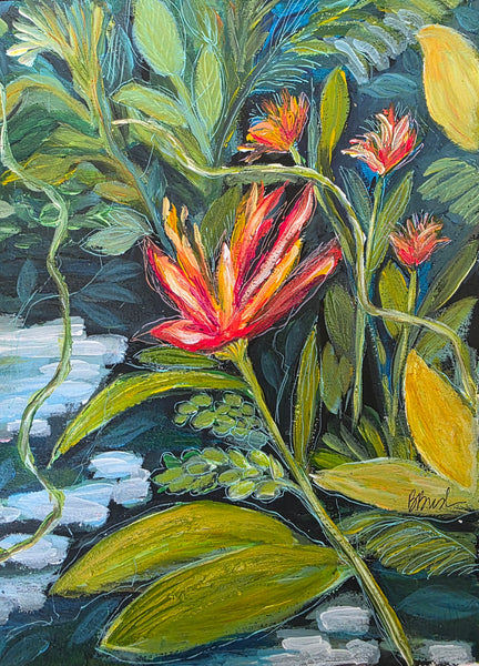 Treasures in the Water Gardens 9x12