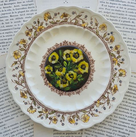 Hibiscus 8" Plate - California