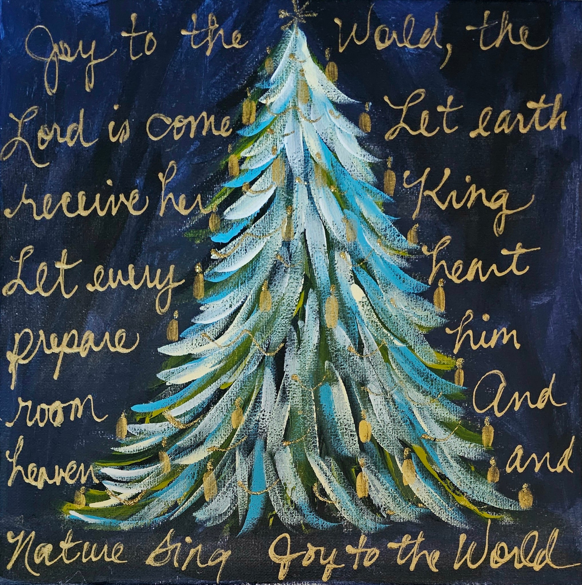 Gold Candle Collection #5 12x12