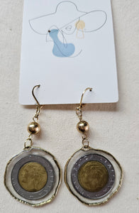 Italian Coin Earrings #3