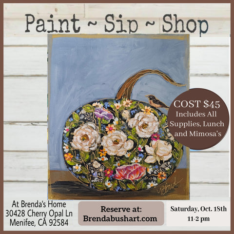 Paint, Sip & Shop