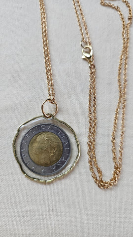 Italian Coin Necklace #7