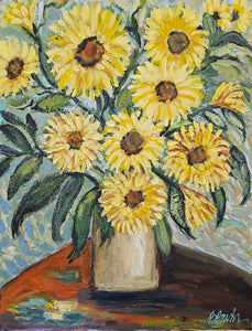 Sunflowers on the Table 8x10 Print
