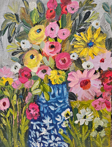 Morning Garden Walk  9x12