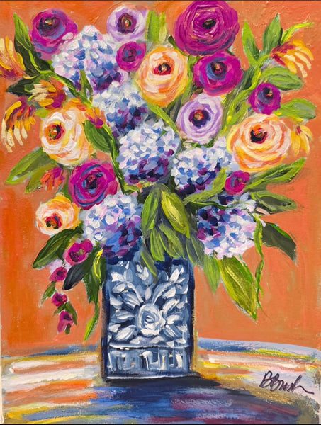 Flowers By the Window 11x15
