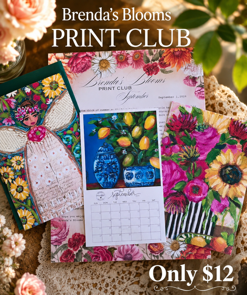 Brenda's Blooms Print Club - September (International)