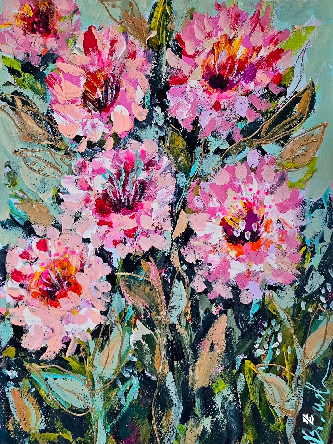 Peonies in Bloom 11x15