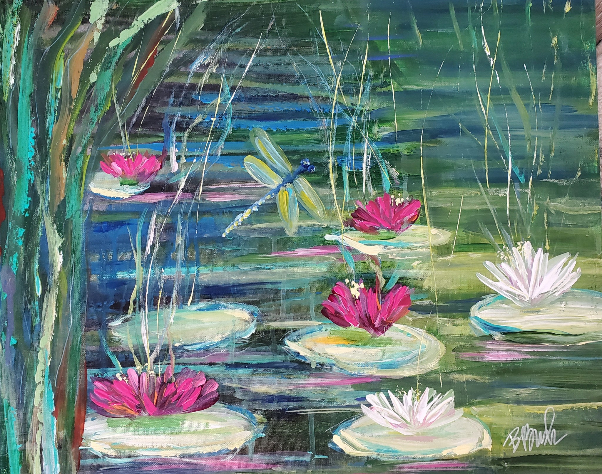 Lily Pads in Spring 16"x20"