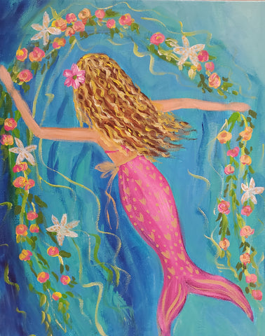 Starflower Mermaid 16x20