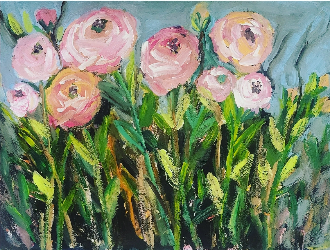 Roses after the Rain 18x24